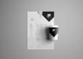 Stationery design # 836155 for Wanted: contemporary black & white logo design for INC-Brand Development! contest