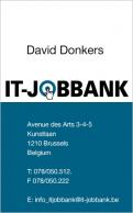 Huisstijl # 2028 voor Business Cards IT-JobBank.be wedstrijd