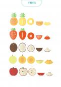 Schaltflächen und Icons  # 573412 für Iconset stilisierter Früchte Wettbewerb