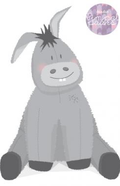 Illustration, drawing, fashion print # 216506 for Basti a cute donkey contest