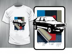 Illustratie, Tekening, Kledingopdruk # 232503 voor retro opdruk voor shirt over auto / motoren wedstrijd