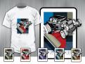 Illustratie, Tekening, Kledingopdruk # 230027 voor retro opdruk voor shirt over auto / motoren wedstrijd