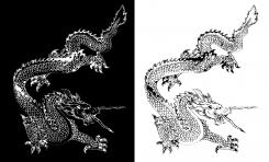 Illustratie, Tekening, Kledingopdruk # 45255 voor Digitale versie van een met de hand getekende draak wedstrijd