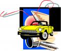 Illustratie, Tekening, Kledingopdruk # 230237 voor retro opdruk voor shirt over auto / motoren wedstrijd