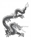 Illustratie, Tekening, Kledingopdruk # 45712 voor Digitale versie van een met de hand getekende draak wedstrijd