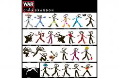 Illustratie, Tekening, Kledingopdruk # 129953 voor War Child Brand Guard wedstrijd
