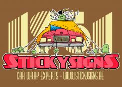 Visitekaartje # 131522 voor Stickysigns carwrapping Tshirt design wedstrijd