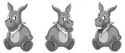 Illustration, drawing, fashion print # 217734 for Basti a cute donkey contest