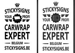 Visitekaartje # 130507 voor Stickysigns carwrapping Tshirt design wedstrijd