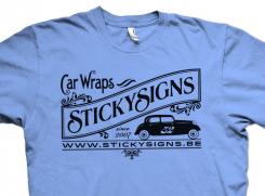 Illustratie, Tekening, Kledingopdruk # 131163 voor Stickysigns carwrapping Tshirt design wedstrijd