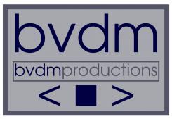 Logo # 395353 voor Logo Bvdmproductions wedstrijd