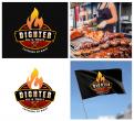 Logo design # 1228066 for Design a cool and contemporary logo for a caterer specialized in BBQ 