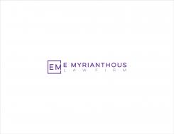 Logo design # 830573 for E Myrianthous Law Firm  contest