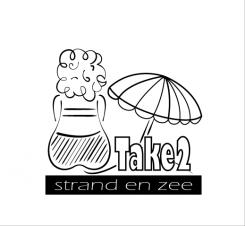 Logo # 687698 voor logo ontwerp strand ligbed met parasol en achterkant hoofd met krullen wedstrijd