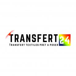 Logo design # 1160299 for creation of a logo for a textile transfer manufacturer TRANSFERT24 contest