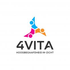Logo # 1212265 voor 4Vita begeleidt hoogbegaafde kinderen  hun ouders en scholen wedstrijd