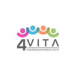 Logo # 1212272 voor 4Vita begeleidt hoogbegaafde kinderen  hun ouders en scholen wedstrijd