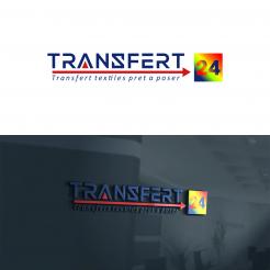 Logo design # 1160832 for creation of a logo for a textile transfer manufacturer TRANSFERT24 contest