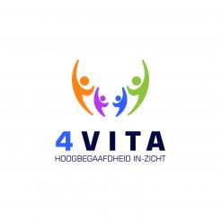 Logo # 1212599 voor 4Vita begeleidt hoogbegaafde kinderen  hun ouders en scholen wedstrijd