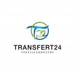 Logo design # 1159352 for creation of a logo for a textile transfer manufacturer TRANSFERT24 contest