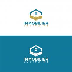 Logo design # 1168972 for Logo for  Immobilier Solidaire    The real estate agency that supports those who need it contest