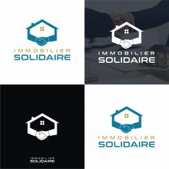 Logo design # 1169189 for Logo for  Immobilier Solidaire    The real estate agency that supports those who need it contest