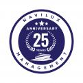 Logo design # 1053067 for 25 th birthday of the shipping company Navilux contest