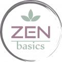 Logo design # 428074 for Zen Basics is my clothing line. It has different shades of black and white including white, cream, grey, charcoal and black. I use red for the logo and put the words in an enso (a circle made with a b contest
