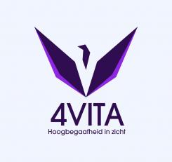 Logo # 1212142 voor 4Vita begeleidt hoogbegaafde kinderen  hun ouders en scholen wedstrijd