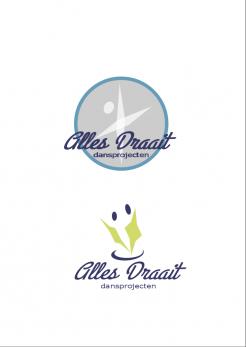 Logo design # 775729 for Design a fresh, happy and cool logo for a dance company with different dance projects for young and old. Alles draait dansprojecten contest