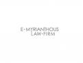 Logo design # 830359 for E Myrianthous Law Firm  contest