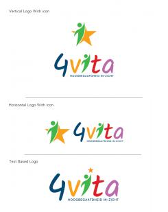 Logo # 1212302 voor 4Vita begeleidt hoogbegaafde kinderen  hun ouders en scholen wedstrijd