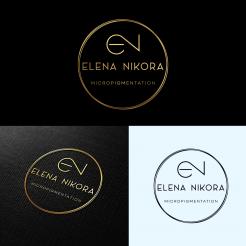 Logo # 1037907 voor Create a new aesthetic logo for Elena Nikora  micro pigmentation specialist wedstrijd