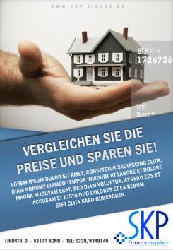 Logo  # 233536 für Flyer für unabhängiges Finanzmaklerbüro - Vermittlung Versicherungen, private Kredite, Immobilienfinanzierungen Wettbewerb