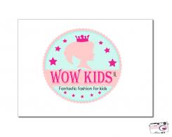 Logo design # 384940 for Design a logo for our new name: WOW kids - a online shop with magical and radiant clothes for happy kids contest