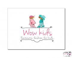 Logo design # 385150 for Design a logo for our new name: WOW kids - a online shop with magical and radiant clothes for happy kids contest