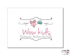 Logo design # 384972 for Design a logo for our new name: WOW kids - a online shop with magical and radiant clothes for happy kids contest