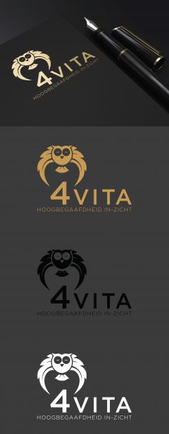Logo # 1213090 voor 4Vita begeleidt hoogbegaafde kinderen  hun ouders en scholen wedstrijd