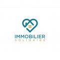 Logo design # 1168548 for Logo for  Immobilier Solidaire    The real estate agency that supports those who need it contest