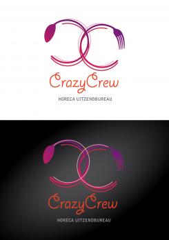 Logo # 977083 voor Logo voor horeca uitzendbureau genaamd  Crazy Crew  wedstrijd