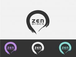 Logo design # 430159 for Zen Basics is my clothing line. It has different shades of black and white including white, cream, grey, charcoal and black. I use red for the logo and put the words in an enso (a circle made with a b contest