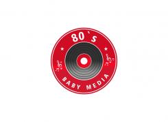 Logo design # 582208 for Create a vintage, retro, media related logo for 80's Baby Media contest