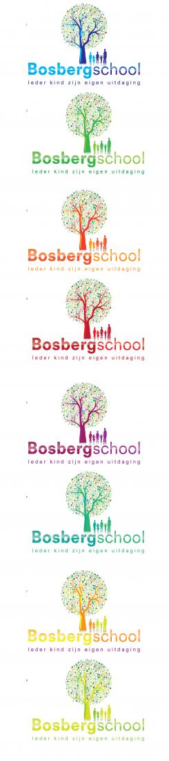 Logo # 200985 voor Ontwerp een vernieuwend logo voor de Bosbergschool Hollandsche Rading (Basisschool) wedstrijd