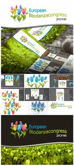 Logo # 459085 voor Ontwerp een logo (met dansende tulpen) voor het Europees Biodanzacongres 2016 wedstrijd