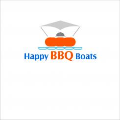 Logo # 1050586 voor Ontwerp een origineel logo voor het nieuwe BBQ donuts bedrijf Happy BBQ Boats wedstrijd