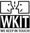 Logo # 25014 voor WKIT We Keep In Touch. Hét logo! Wie is de CreaBea!? wedstrijd