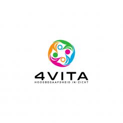 Logo # 1212560 voor 4Vita begeleidt hoogbegaafde kinderen  hun ouders en scholen wedstrijd