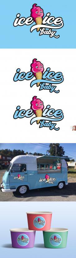 Logo design # 1091221 for Logo for an oldtimer ice cream van foodtruck contest