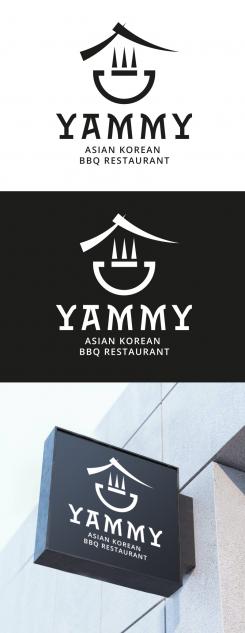Logo # 1055854 voor ontwerp een horeca logo voor een nieuw te openen asian korean bbq restaurant wedstrijd