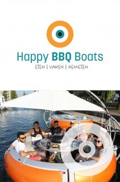 Logo # 1048689 voor Ontwerp een origineel logo voor het nieuwe BBQ donuts bedrijf Happy BBQ Boats wedstrijd